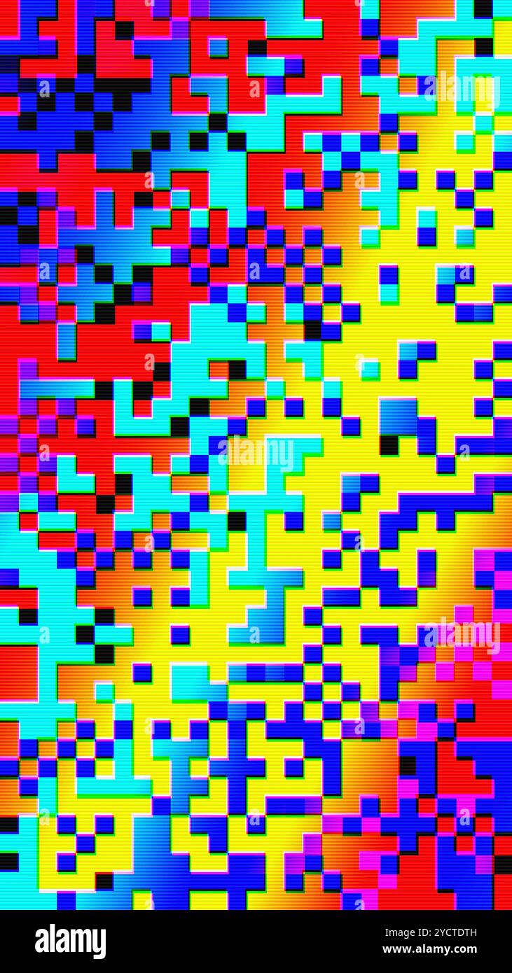 Glitch effect digital pixelated color hi-res stock photography and ...