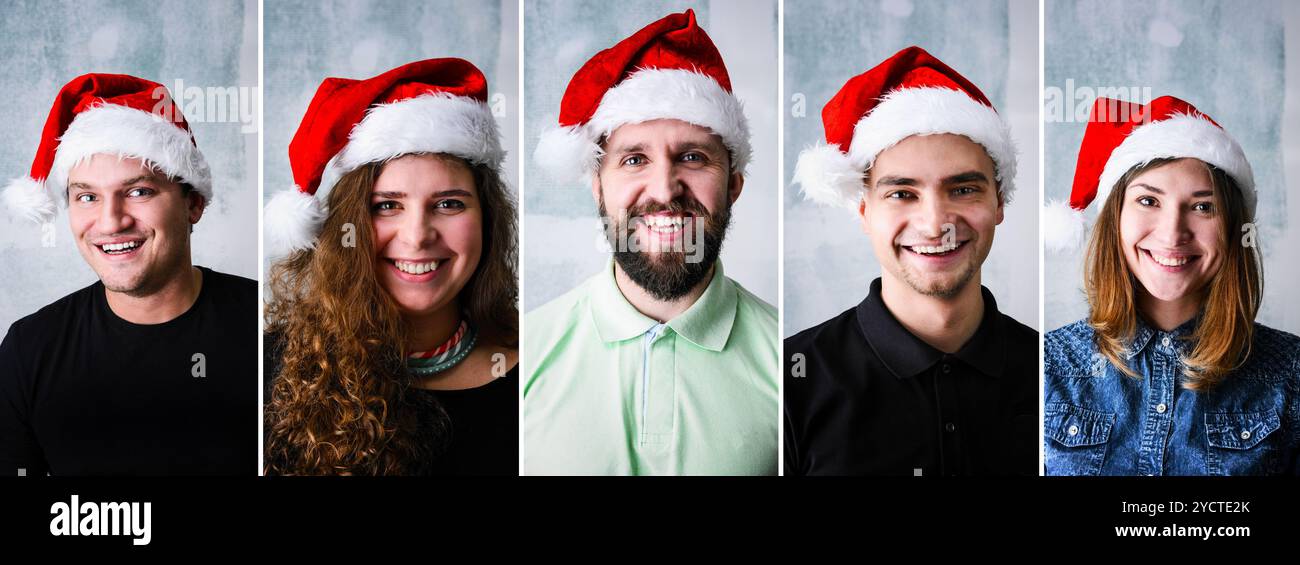 Excited woman wearing santa hi-res stock photography and images - Alamy