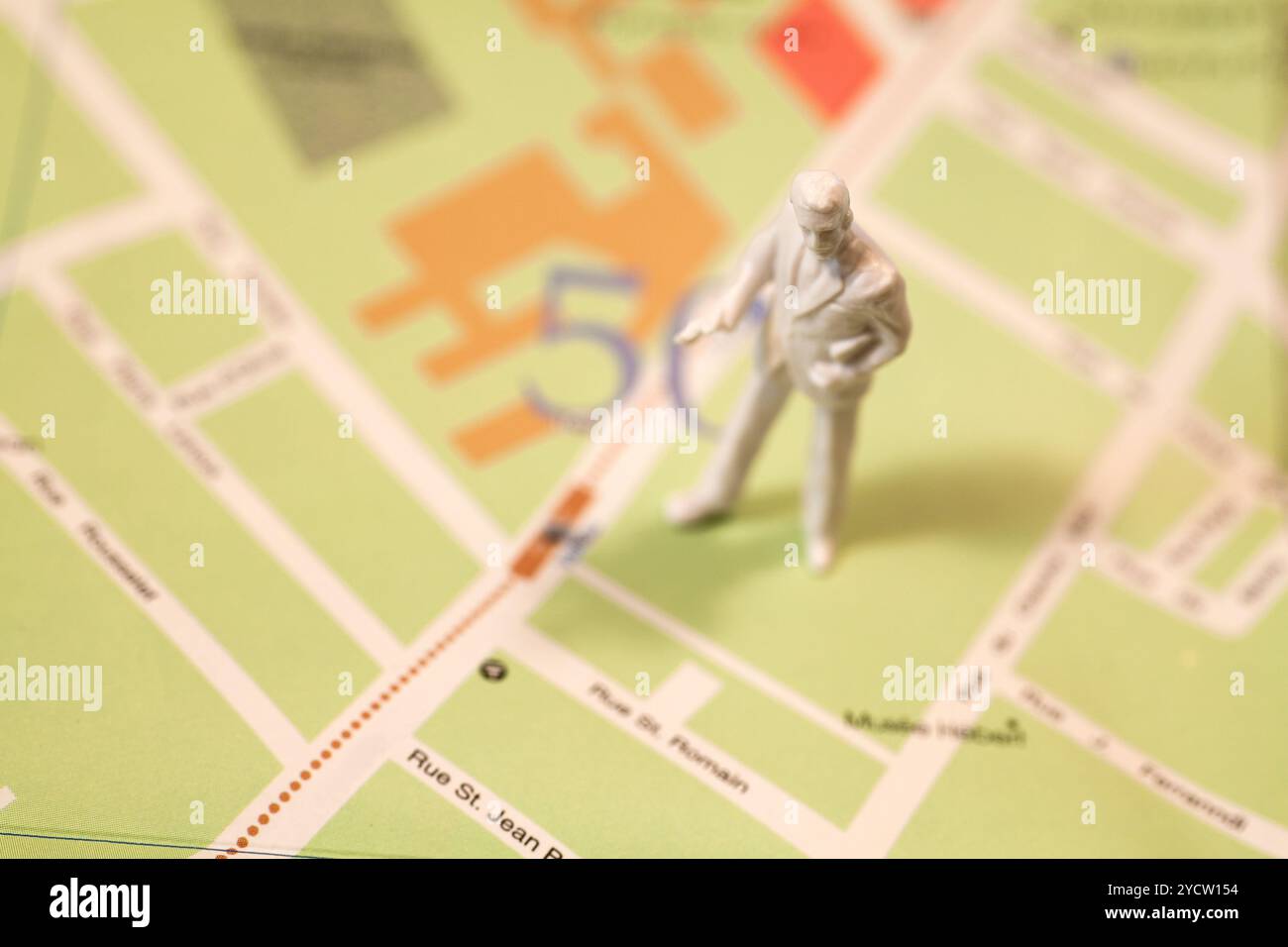 Maps and figurines Stock Photo - Alamy