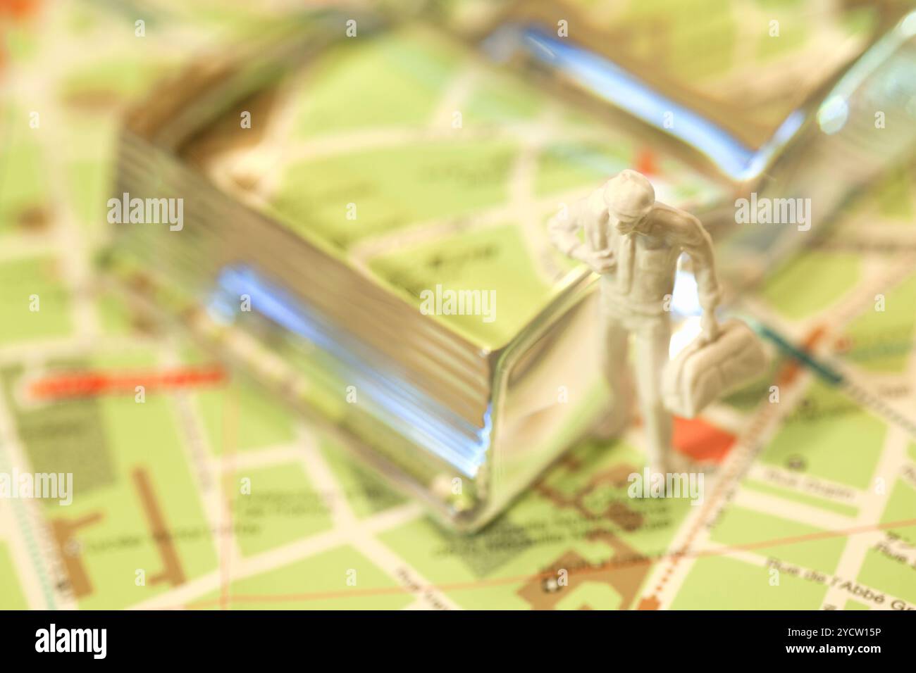 Maps and figurines Stock Photo - Alamy