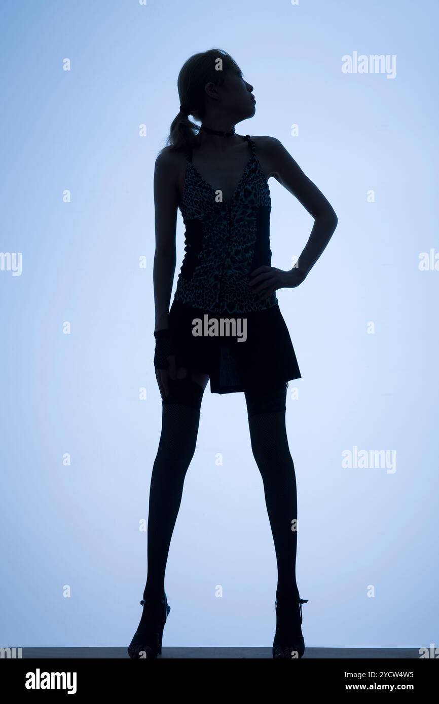Silhouette slim hi-res stock photography and images - Alamy