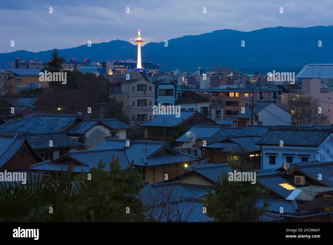 Kyoto night view Stock Photo - Alamy