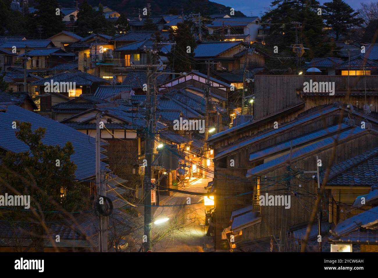 Kyoto night view Stock Photo - Alamy