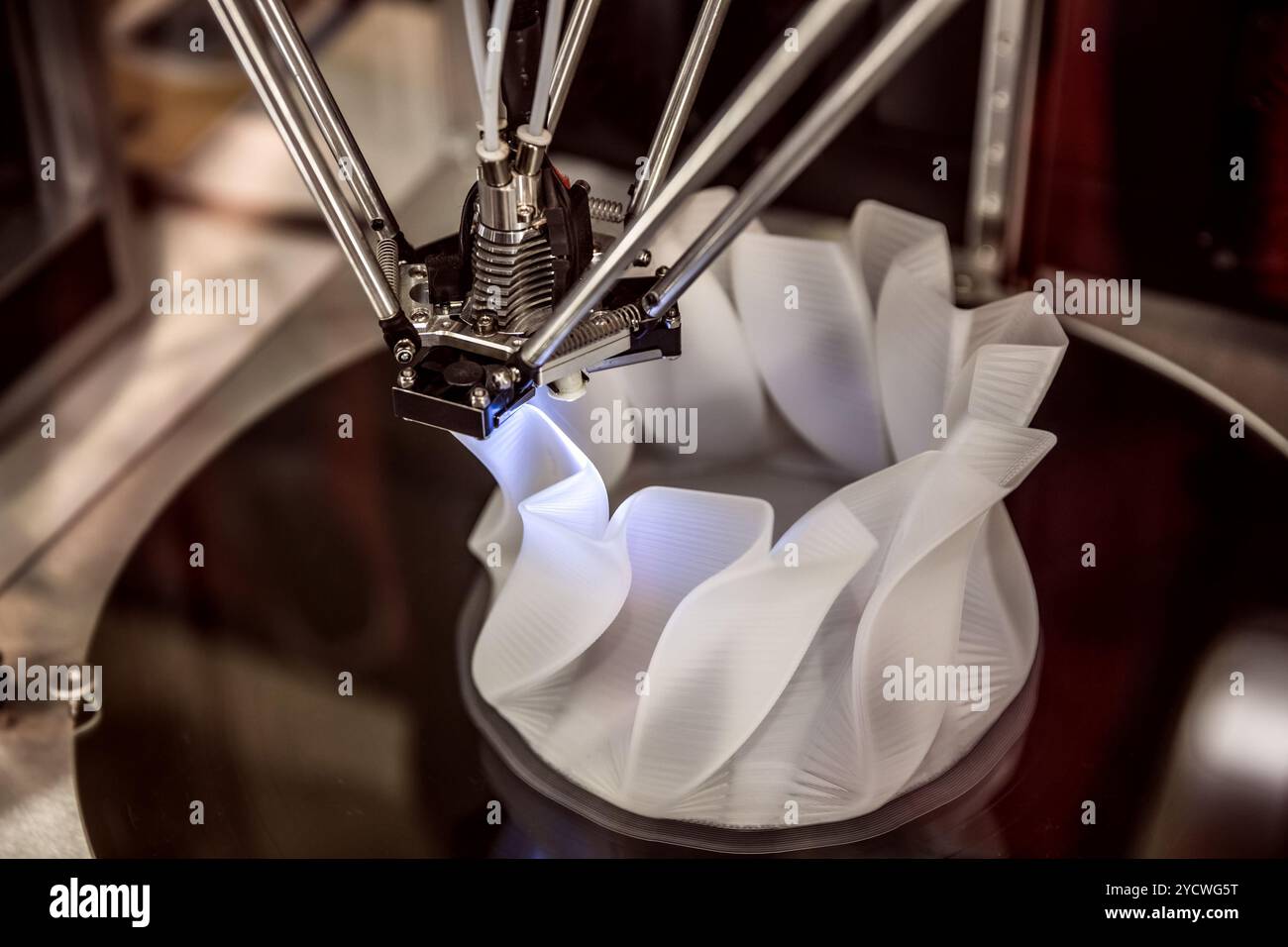Three dimensional printing machine Stock Photo