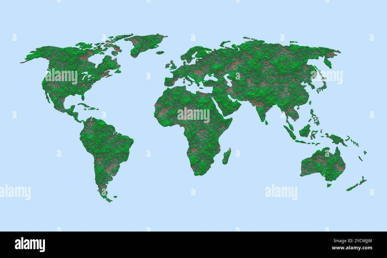 Australia united states map hi res - World Map 2YCWJJM 