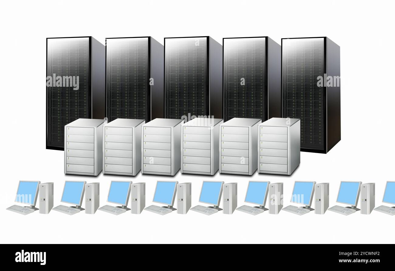 Data server image Cut Out Stock Images & Pictures - Alamy