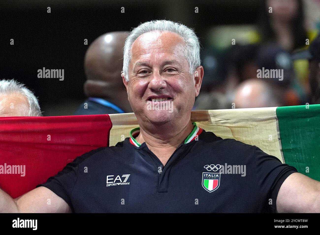 Italy's head coach Julio Velasco celebrates during Women's Volleyball ...