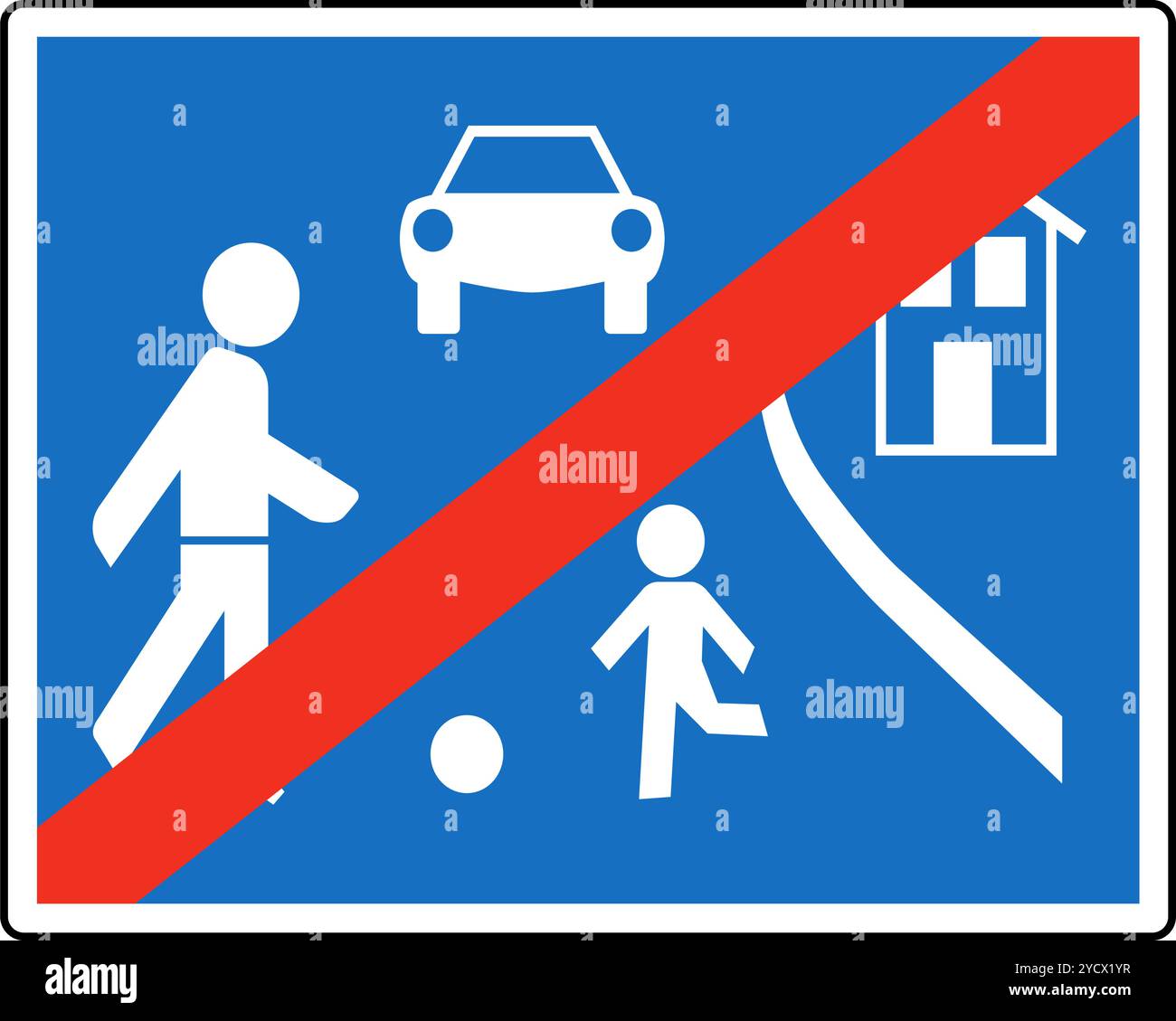 End of a residential street, Informational signs, Road signs in Austria ...