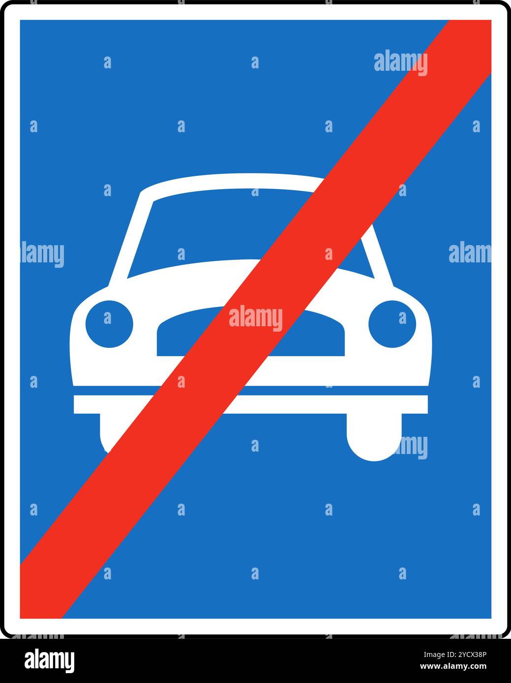 End of Motorroad, Informational signs, Road signs in Austria (German ...