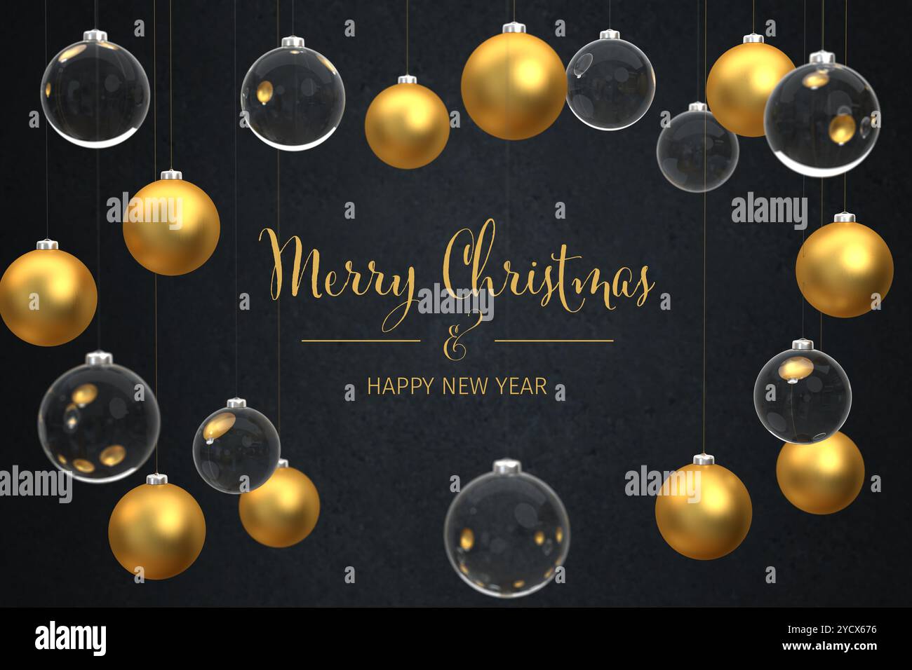 Merry christmas happy new year hi-res stock photography and