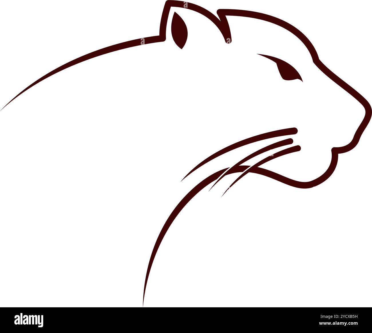 Jaguar icon logo design template Stock Vector