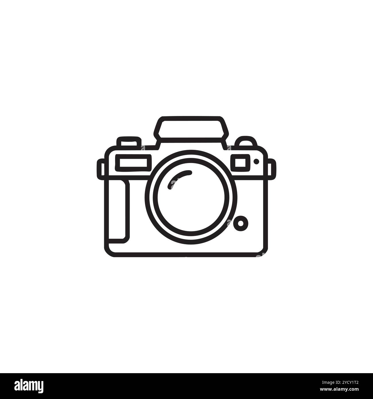 Black camera icon design art Stock Vector