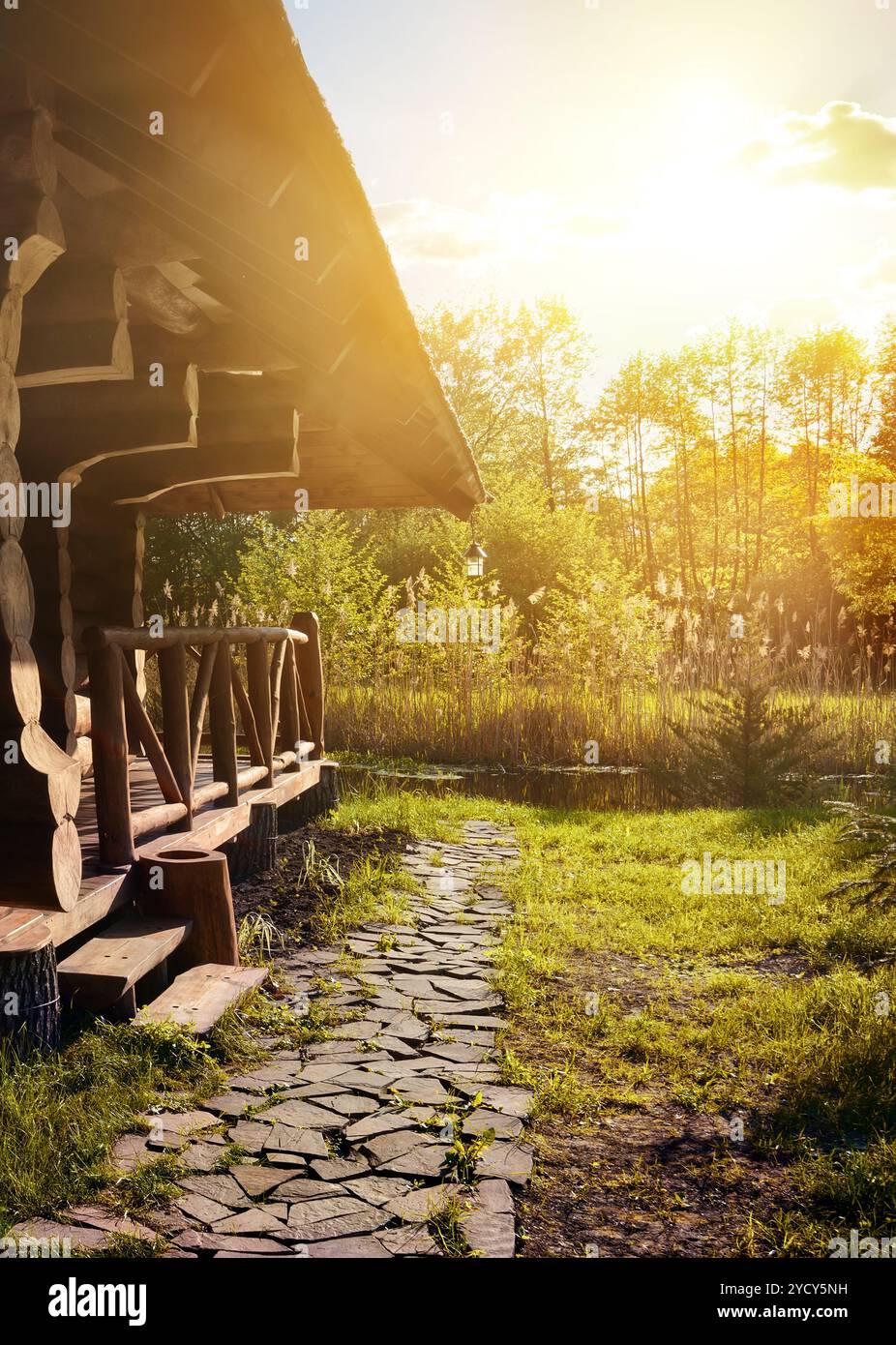 Rustic house old park hi-res stock photography and images - Alamy
