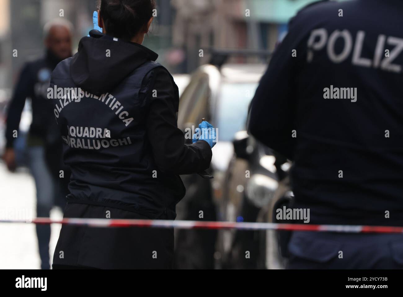 Murder in Naples Emanuele Tufano killed at 15 years old by gunshots in Corso Umberto last night Editorial Usage Only Stock Photo