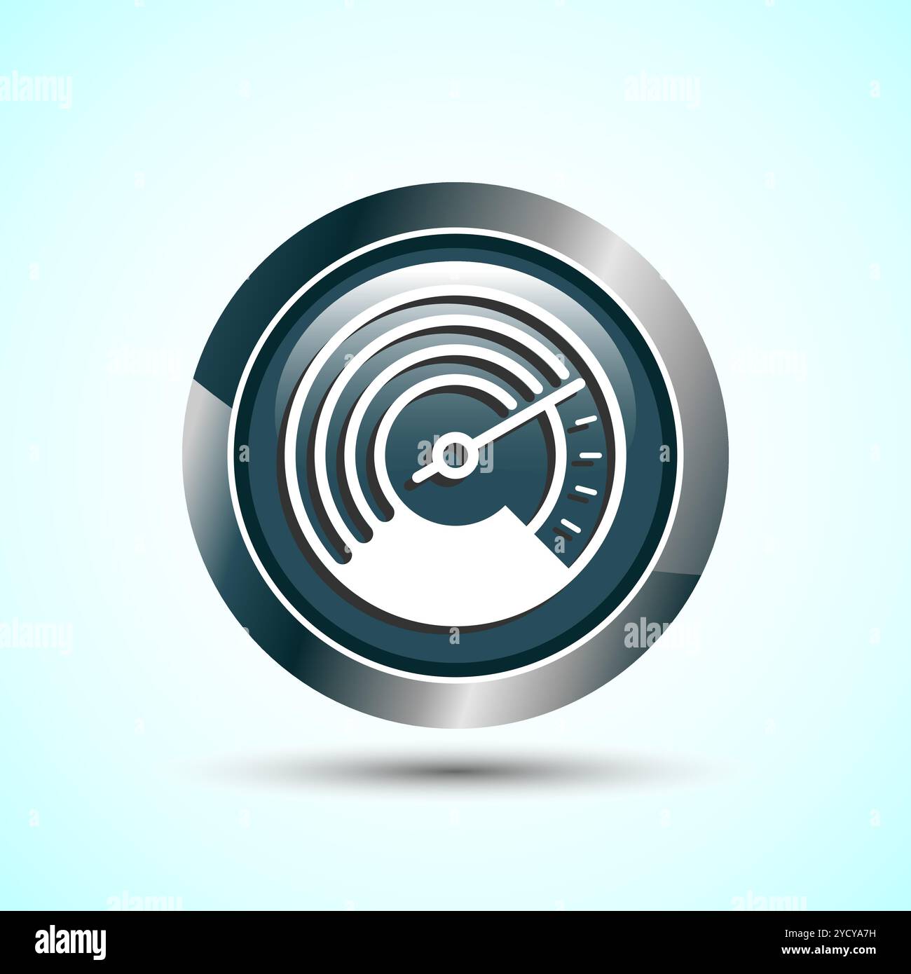 Speedometer Icon design illustration, Speed indicator sign symbol ...
