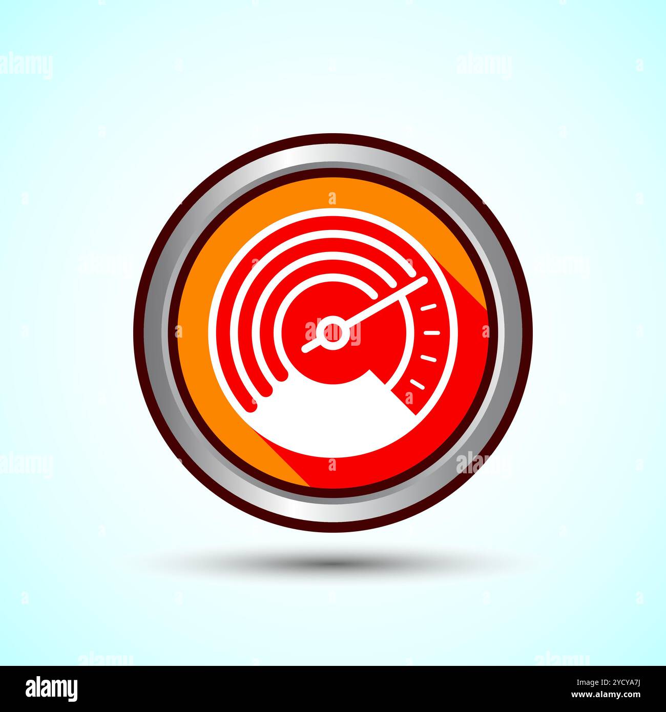 Speedometer Icon design illustration, Speed indicator sign symbol ...