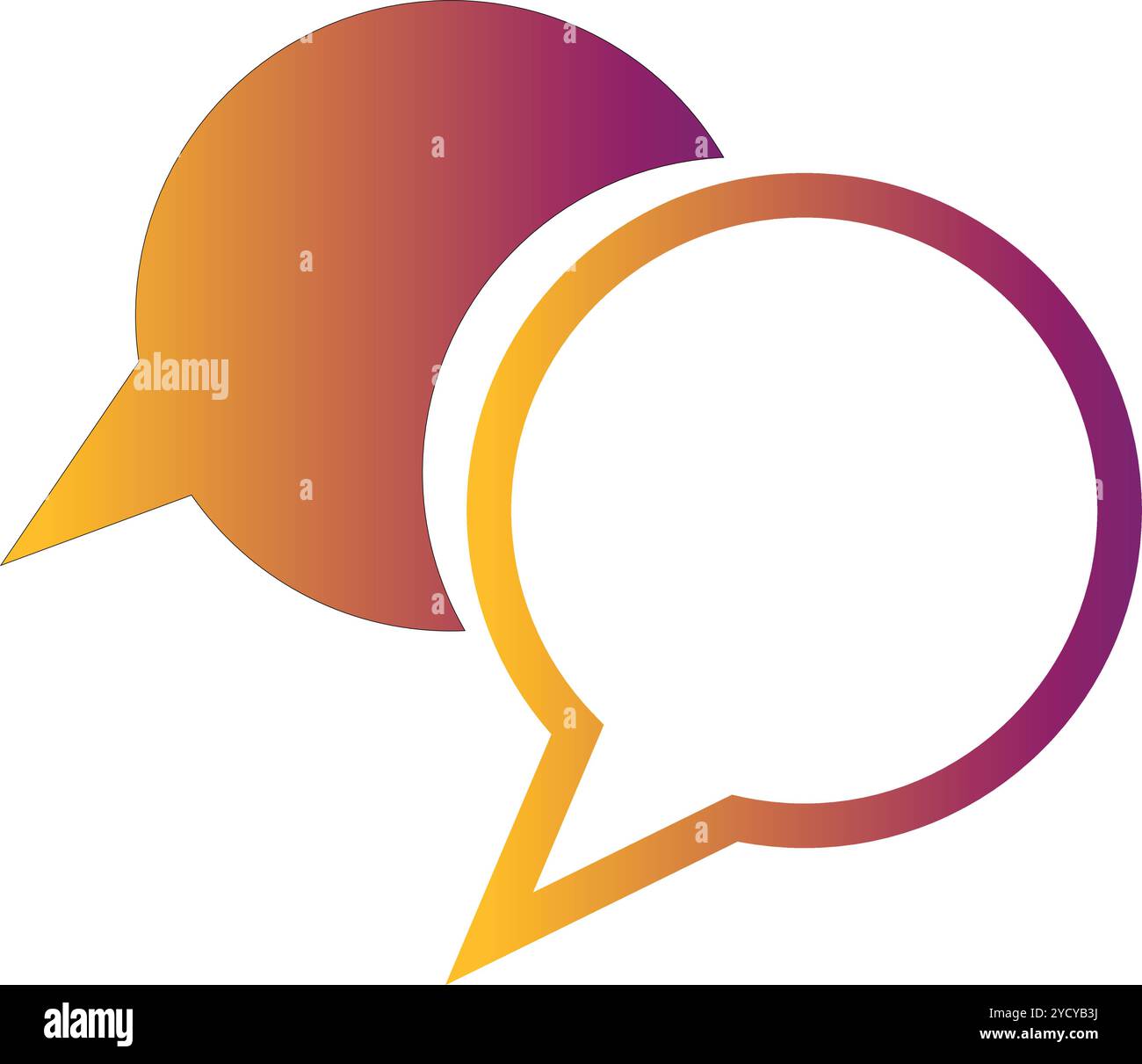 Chat flat icon with shadow Stock Vector