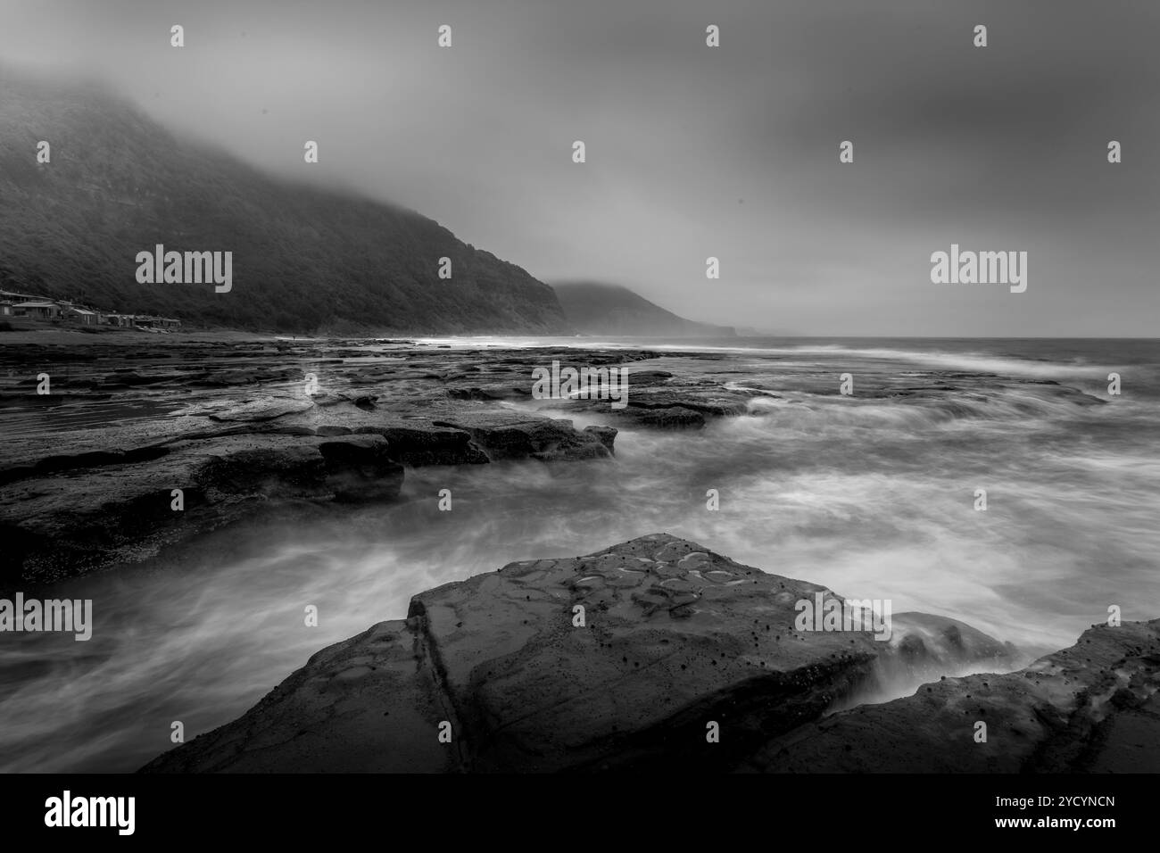 Sea Mist Fog at Bulga Stock Photo