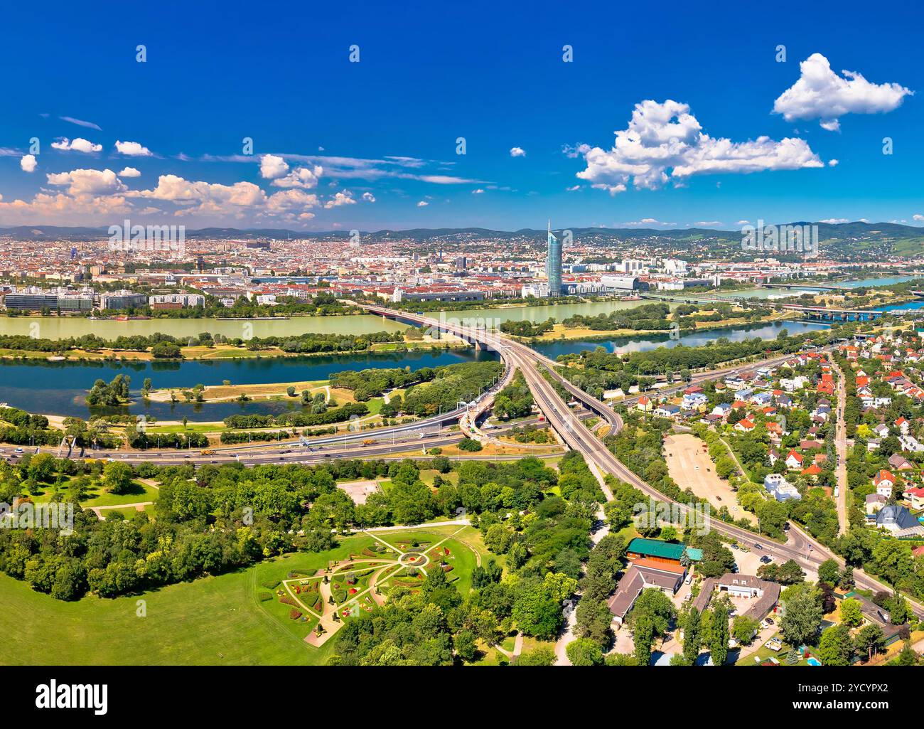 Aerial skyline rooftops view hi-res stock photography and images - Alamy