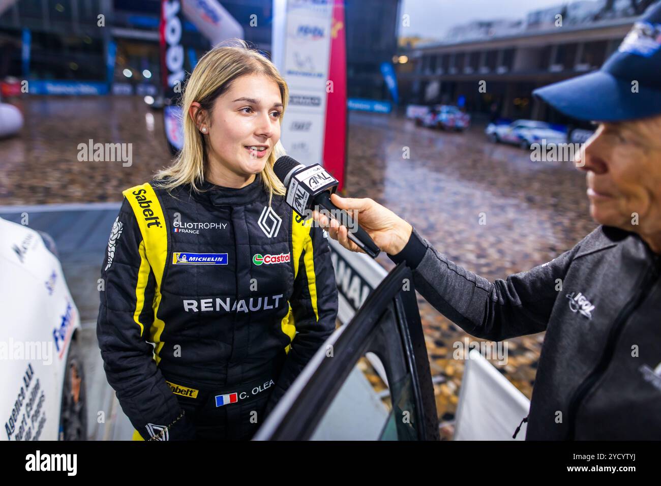 Montpellier, France. 24th Oct, 2024. OLEA Charlotte, PAGES Cecile, Renault Clio Rally5, portrait during the Critérium des Cévennes 2024, 8th round of the Championnat de France des Rallyes 2024, from October 25 to 28 in Montpellier, France - Photo Bastien Roux/DPPI Credit: DPPI Media/Alamy Live News Stock Photo