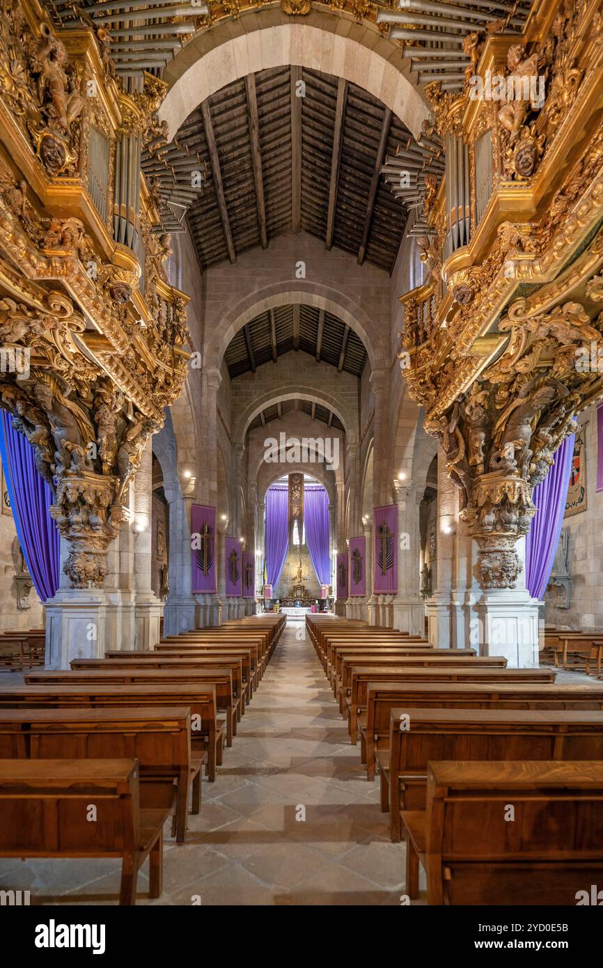 Braga Cathedral, Sé Catedral de Braga, Braga, Portugal Stock Photo
