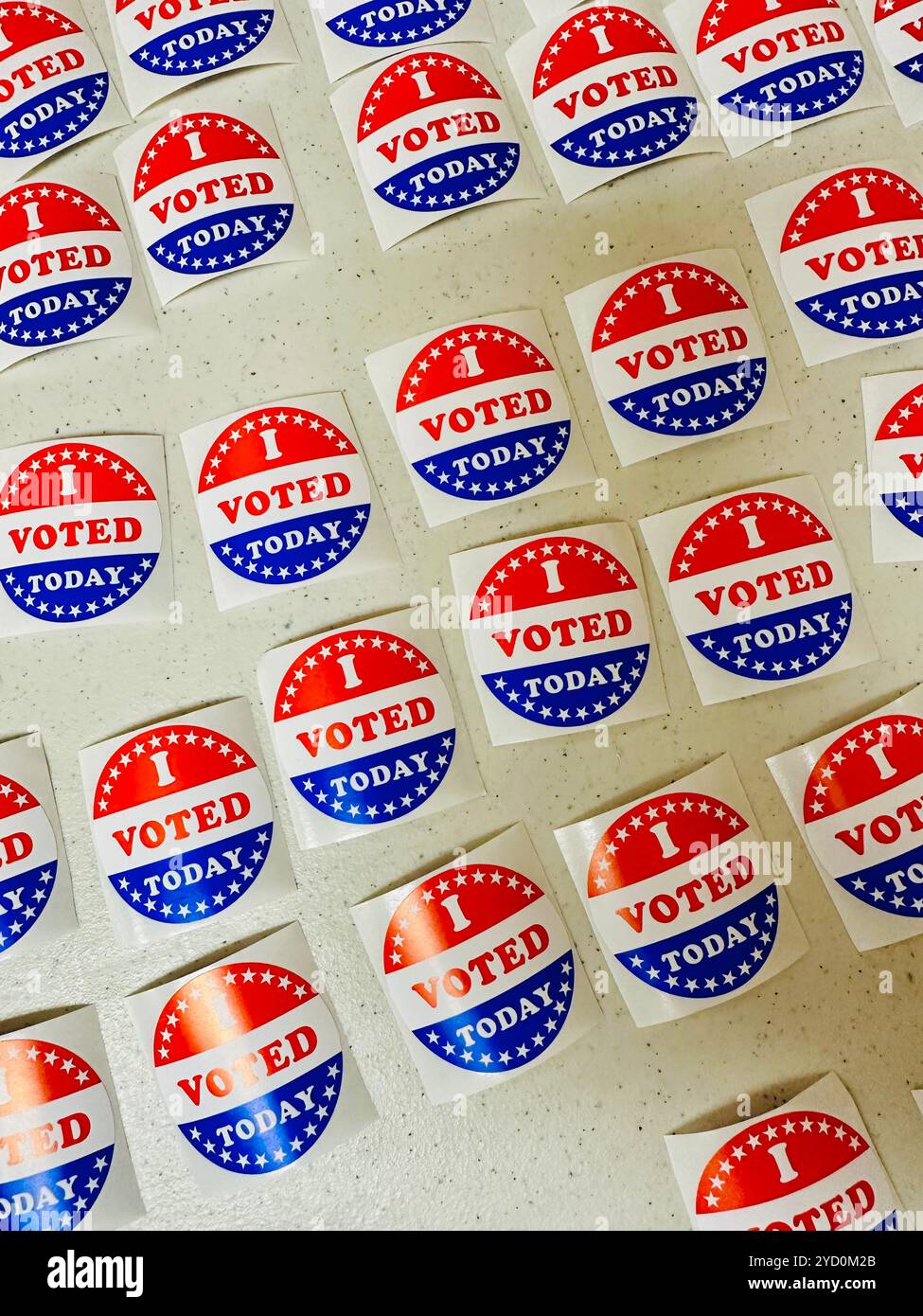 I Voted Today Stickers - Smartphone Captured Stock Image