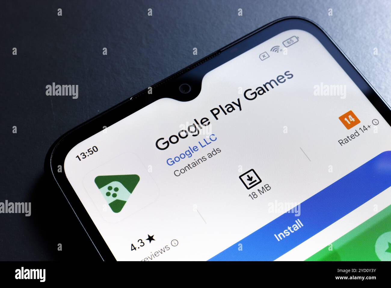 October 24, 2024, Portugal. In this photo illustration, the Google Play ...