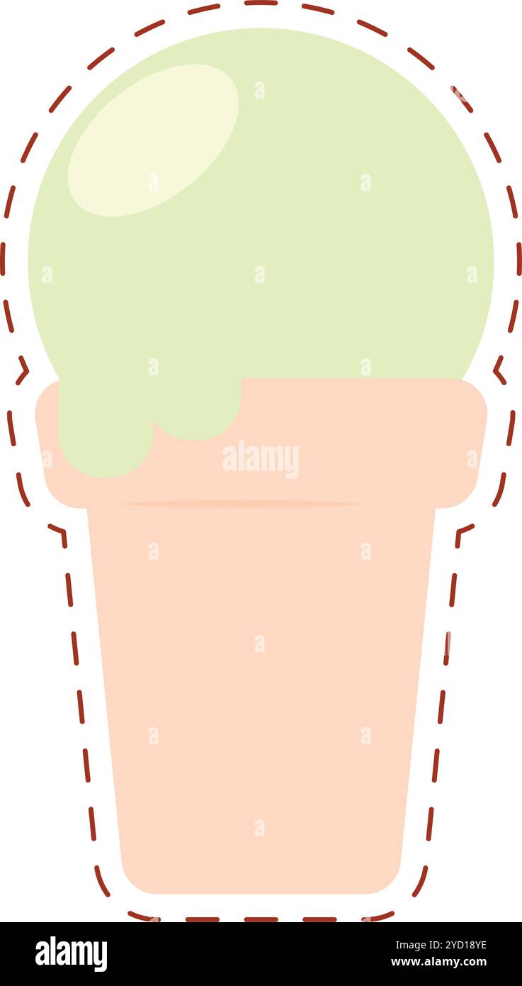 Isolated ice cream cone icon Vector Stock Vector Image & Art - Alamy