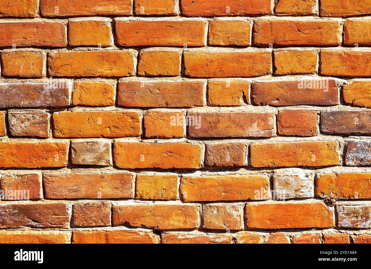 Vintage red brick wall as background texture Stock Photo