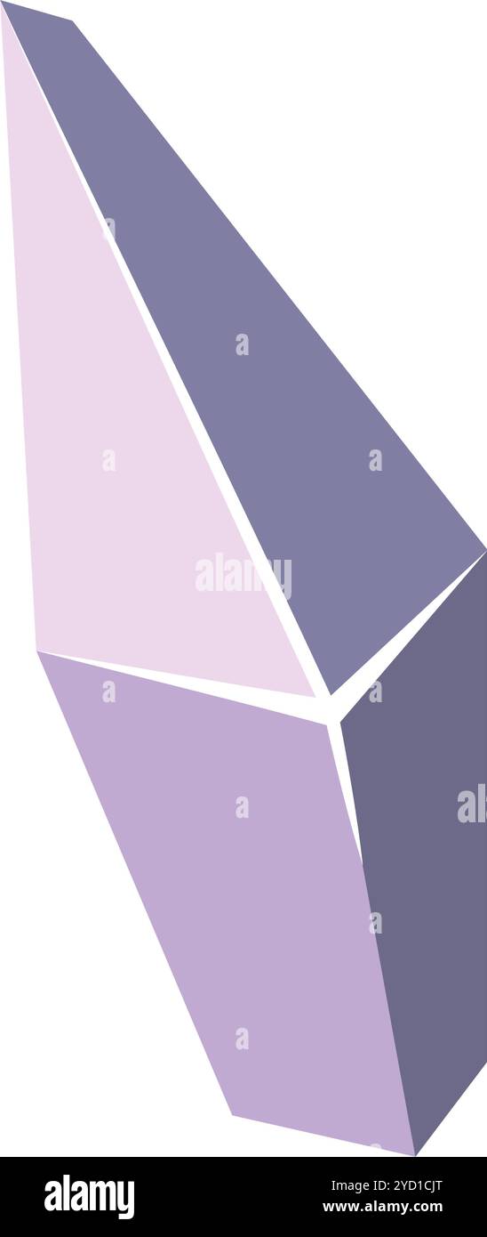 Geometric colored crystal structure abstract Vector Stock Vector Image ...