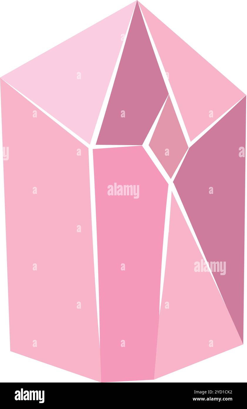 Geometric colored crystal structure abstract Vector Stock Vector Image ...
