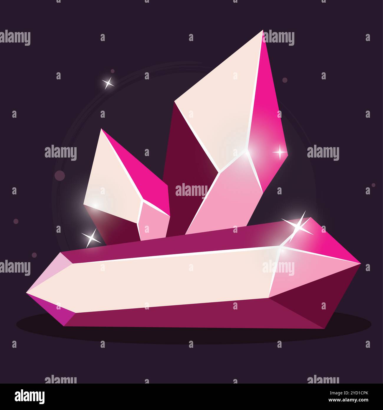 Geometric colored crystal structure abstract Vector Stock Vector Image ...