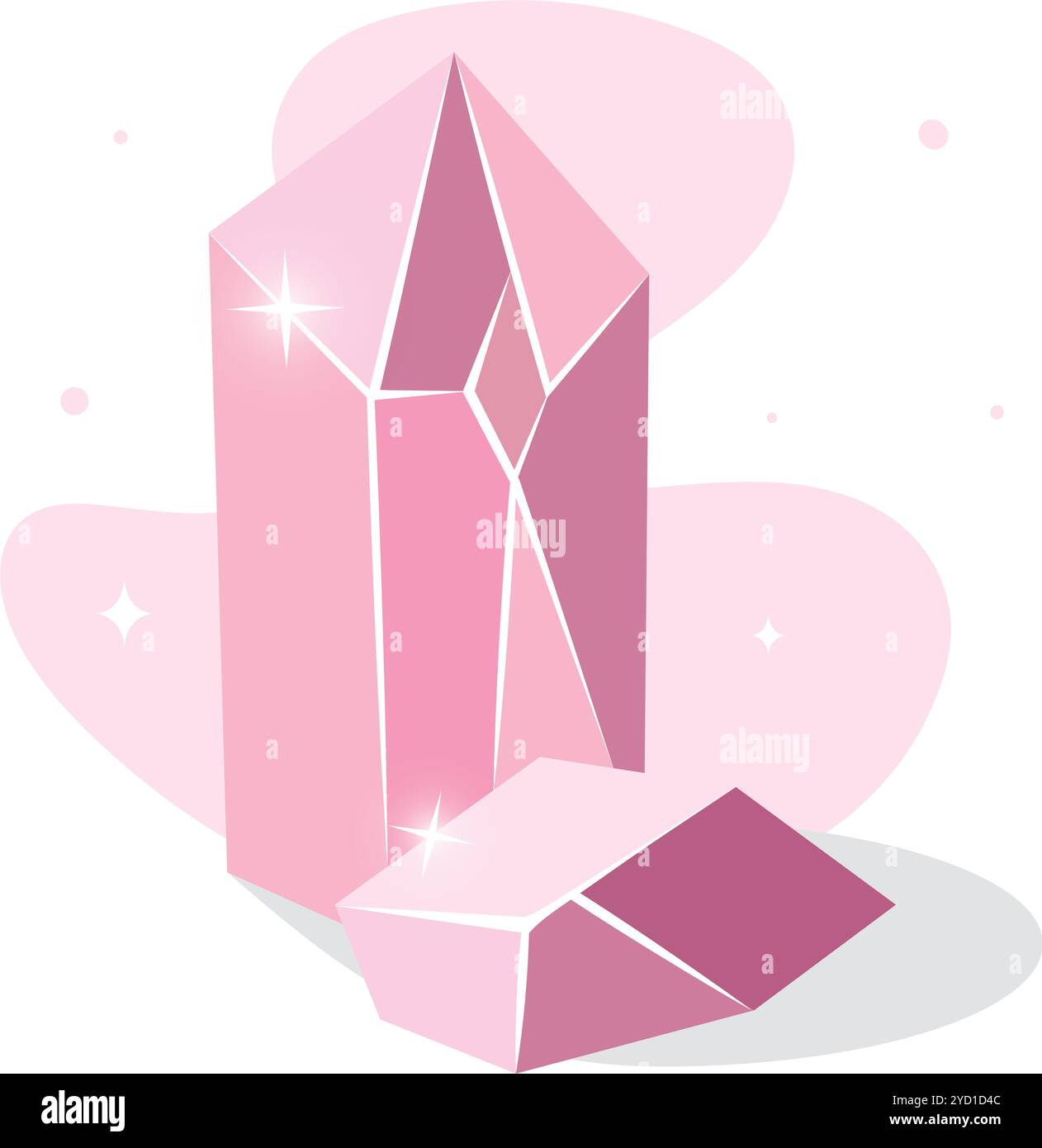 Geometric colored crystal structure abstract Vector Stock Vector Image ...