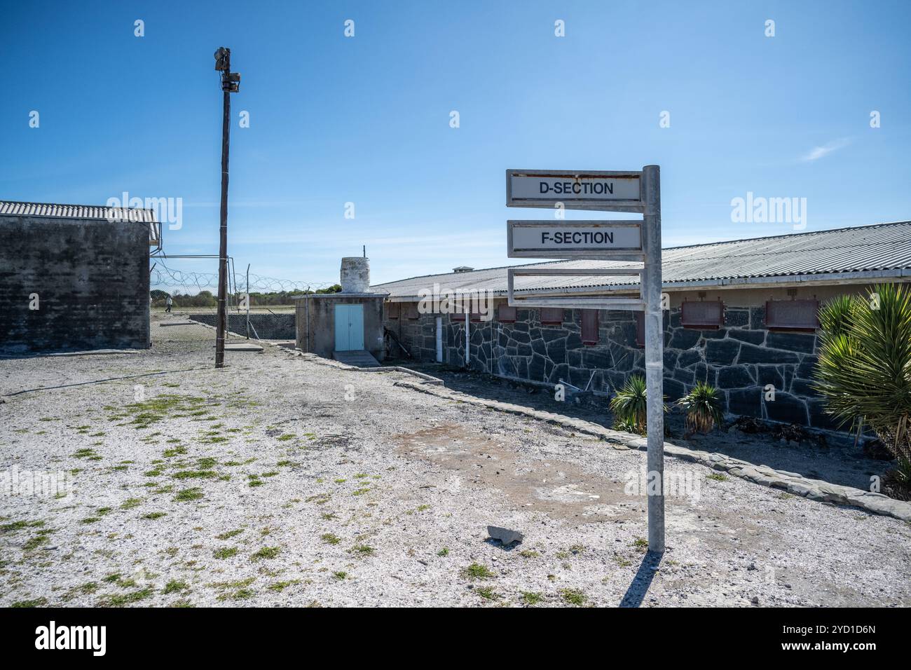 D and F Sections at the Robben Island Museum Stock Photo