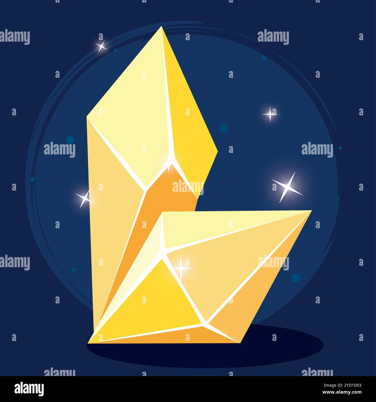 Geometric colored crystal structure abstract Vector Stock Vector Image ...