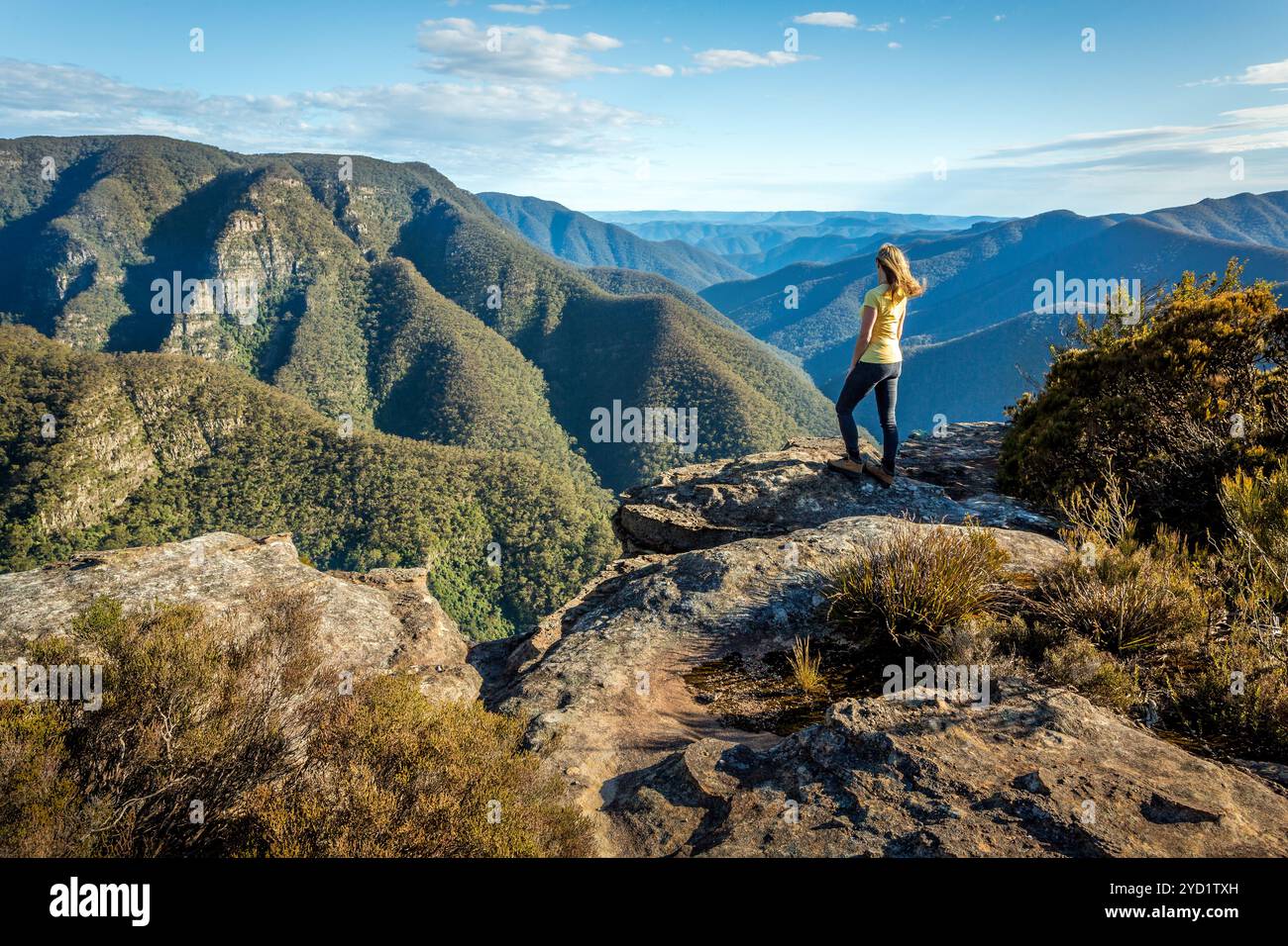 Exploring wild mountain ranges of NSW Australia Stock Photo - Alamy