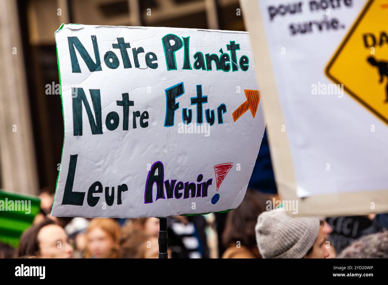 Homemade sign at environmental rally Stock Photo - Alamy