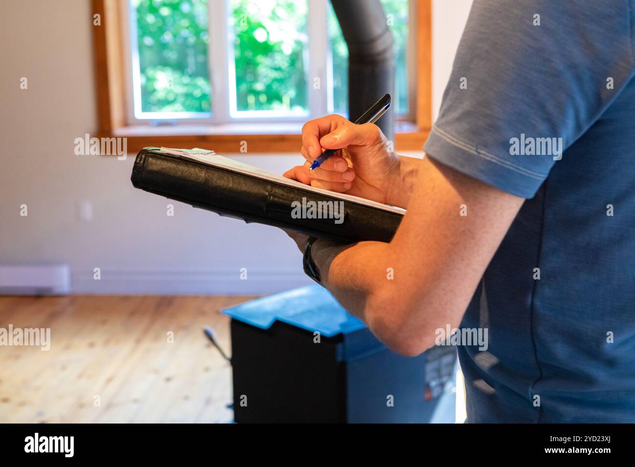 Indoor damp and air quality or IAQ testing. Stock Photo