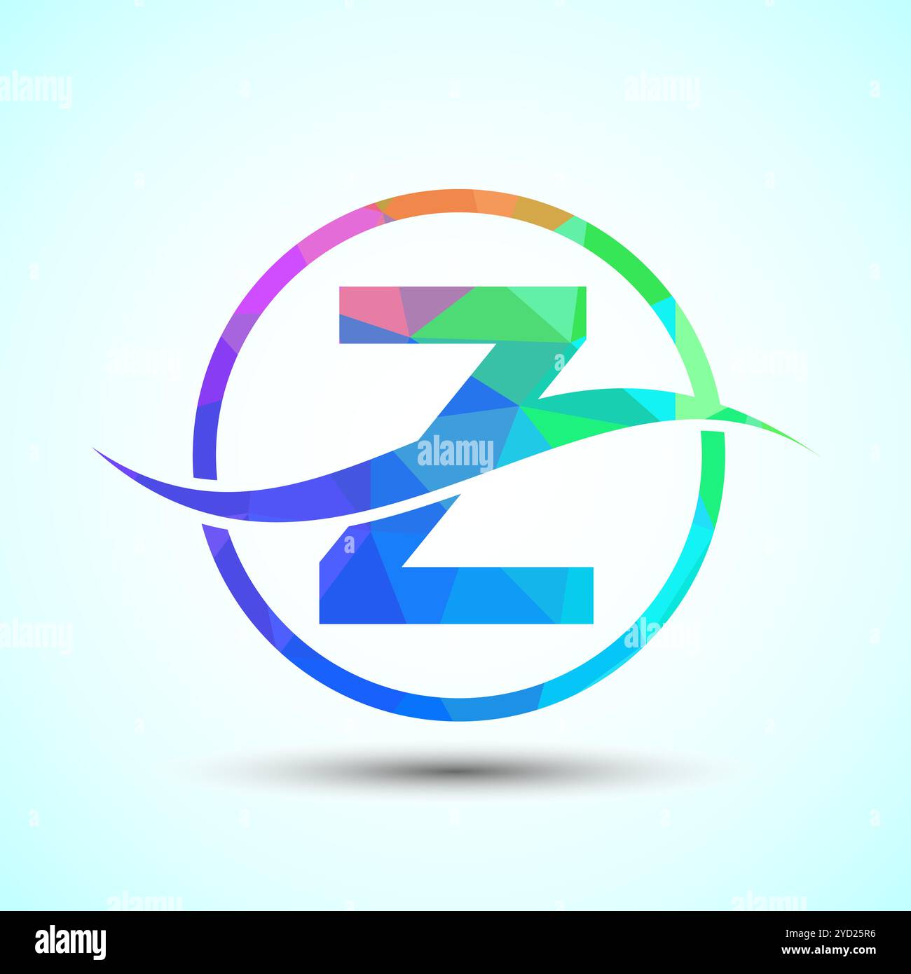 English Alphabet with swoosh or ocean wave logo design. Graphic ...