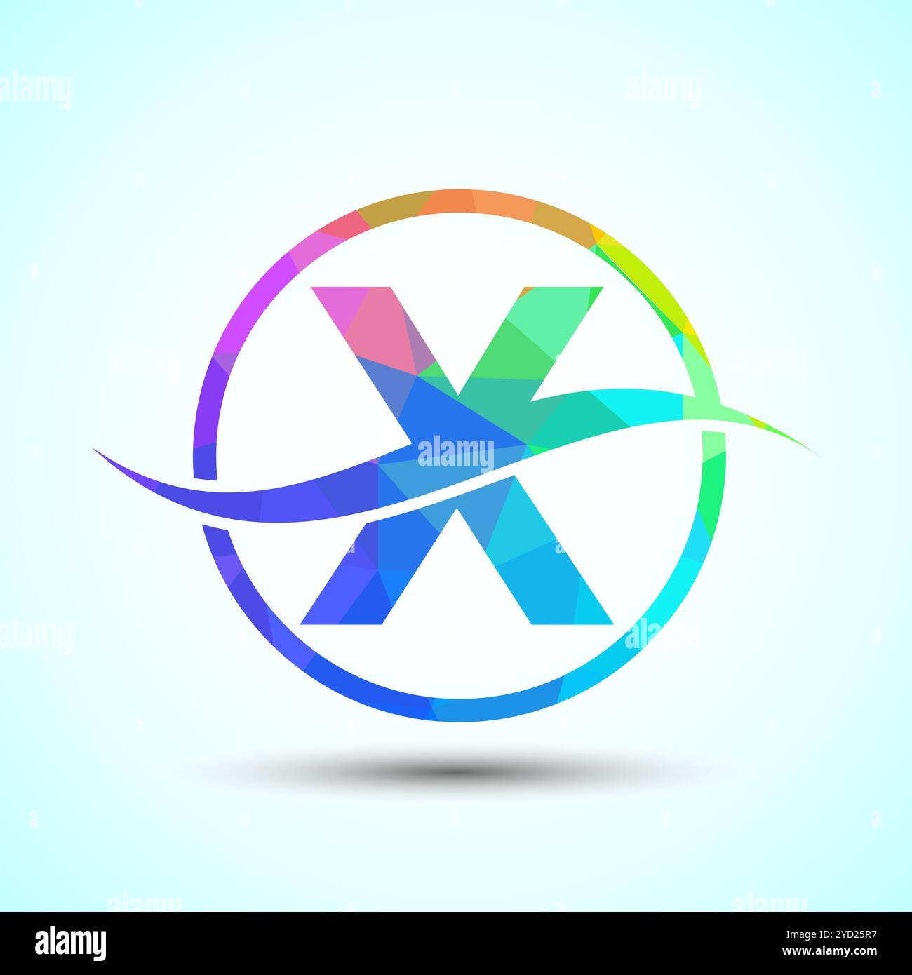 English Alphabet with swoosh or ocean wave logo design. Graphic ...