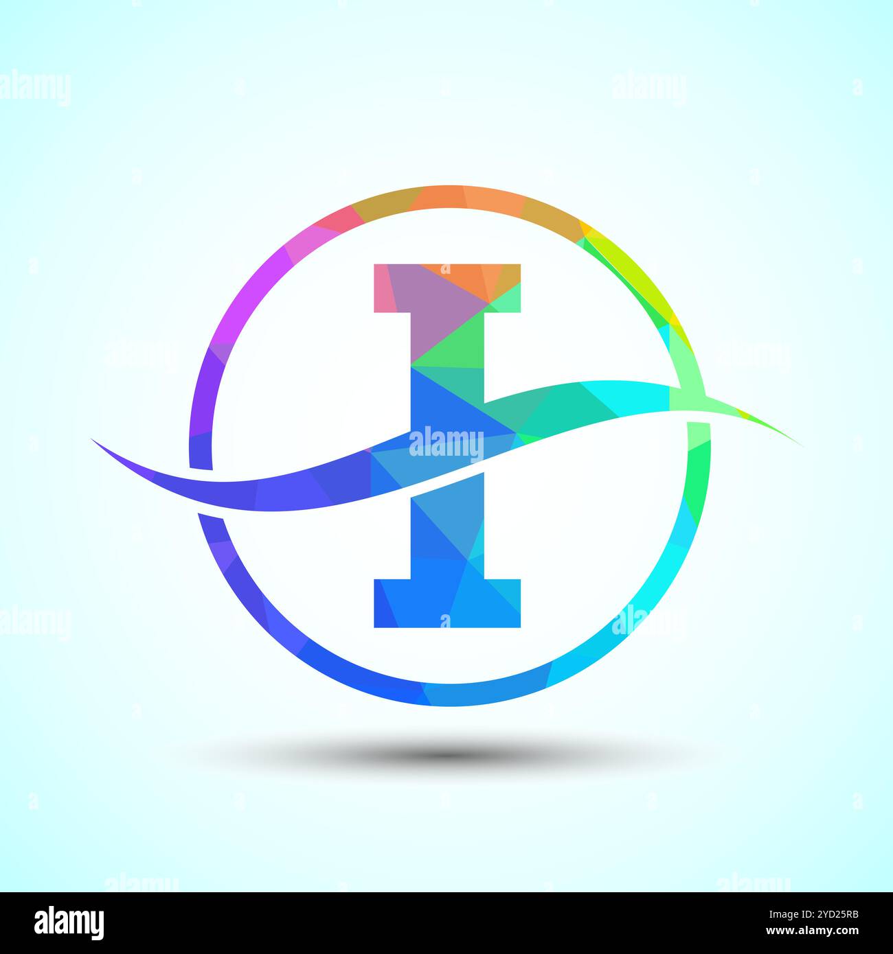 English Alphabet with swoosh or ocean wave logo design. Graphic ...