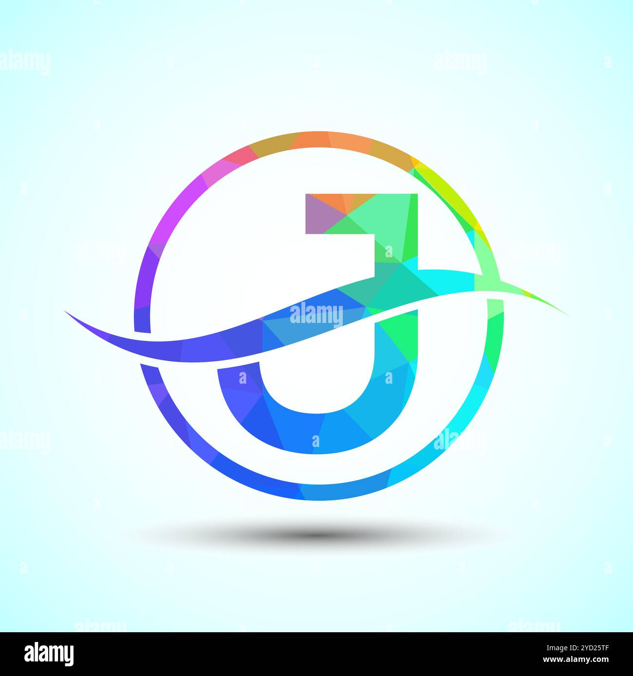 English Alphabet with swoosh or ocean wave logo design. Graphic ...