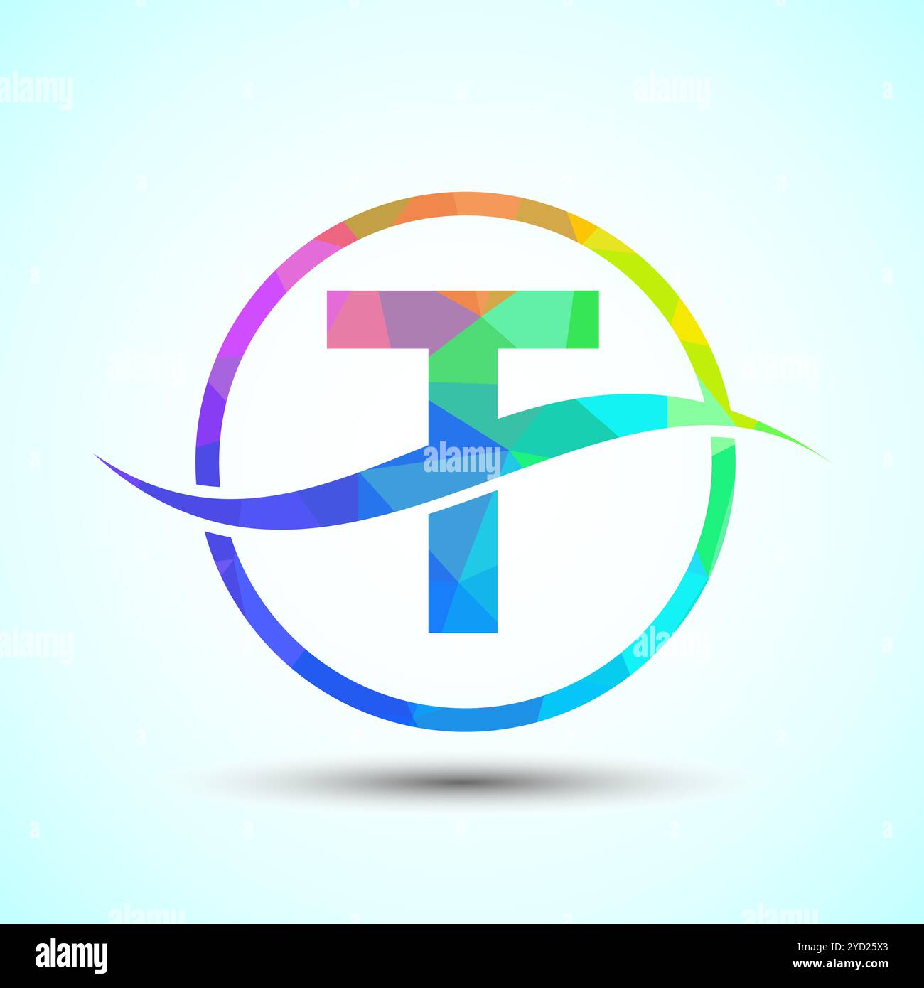 English Alphabet with swoosh or ocean wave logo design. Graphic ...