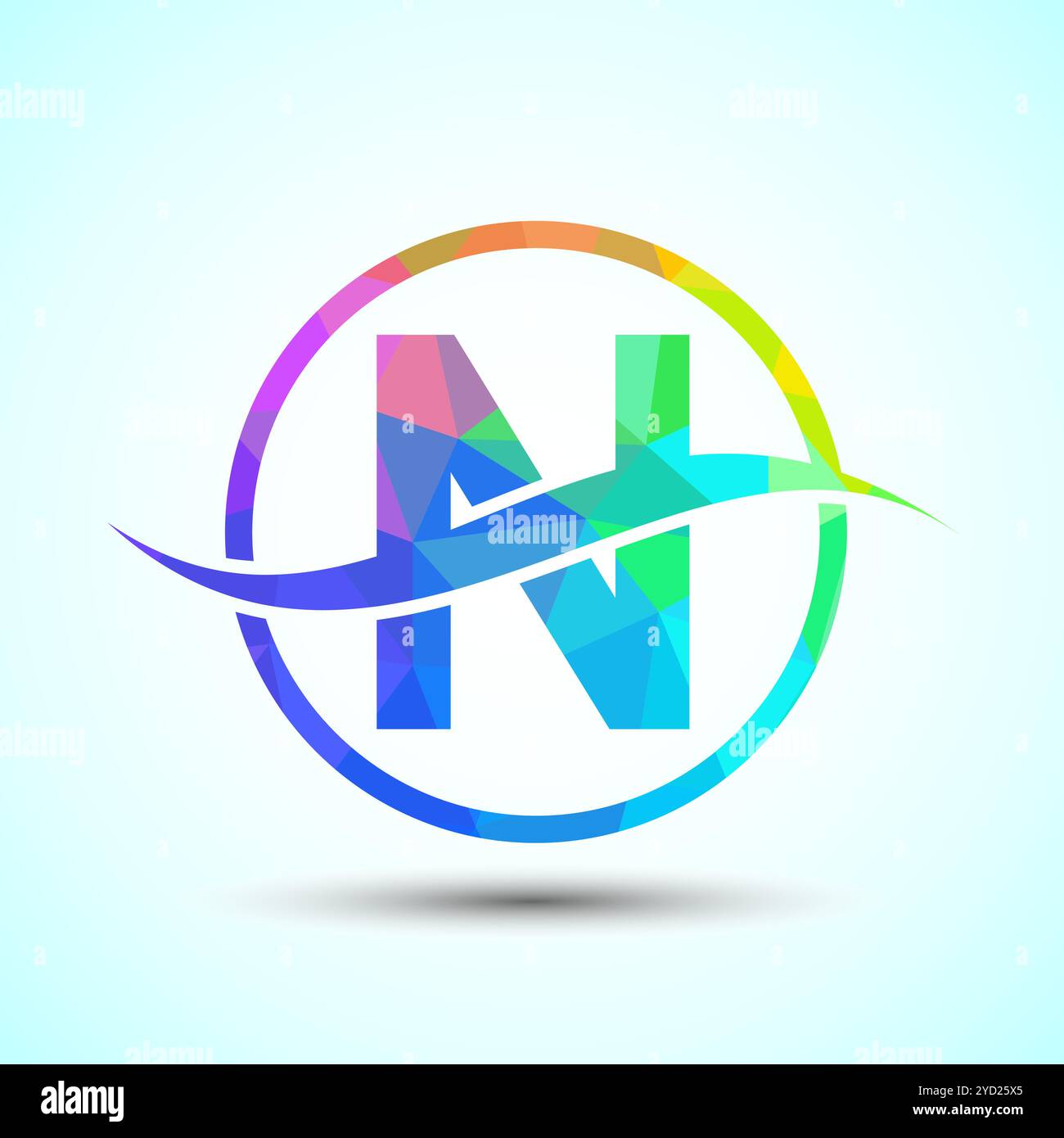 English Alphabet with swoosh or ocean wave logo design. Graphic ...