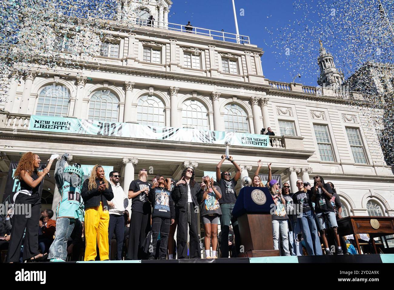 2024 wnba champions new york liberty hires stock photography and