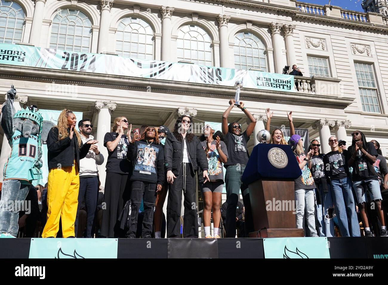 2024 wnba champions new york liberty hires stock photography and