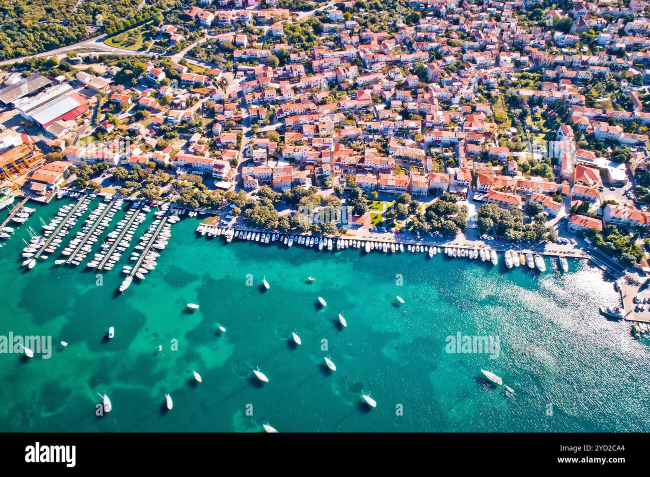 Town punat island krk croatia hi-res stock photography and images - Alamy, image size:1300x955