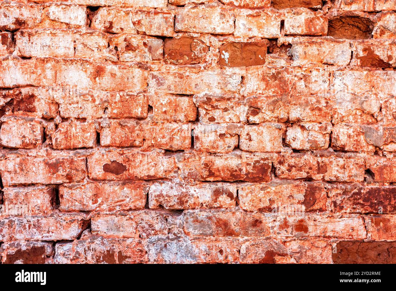 Red brick wall as background texture Stock Photo