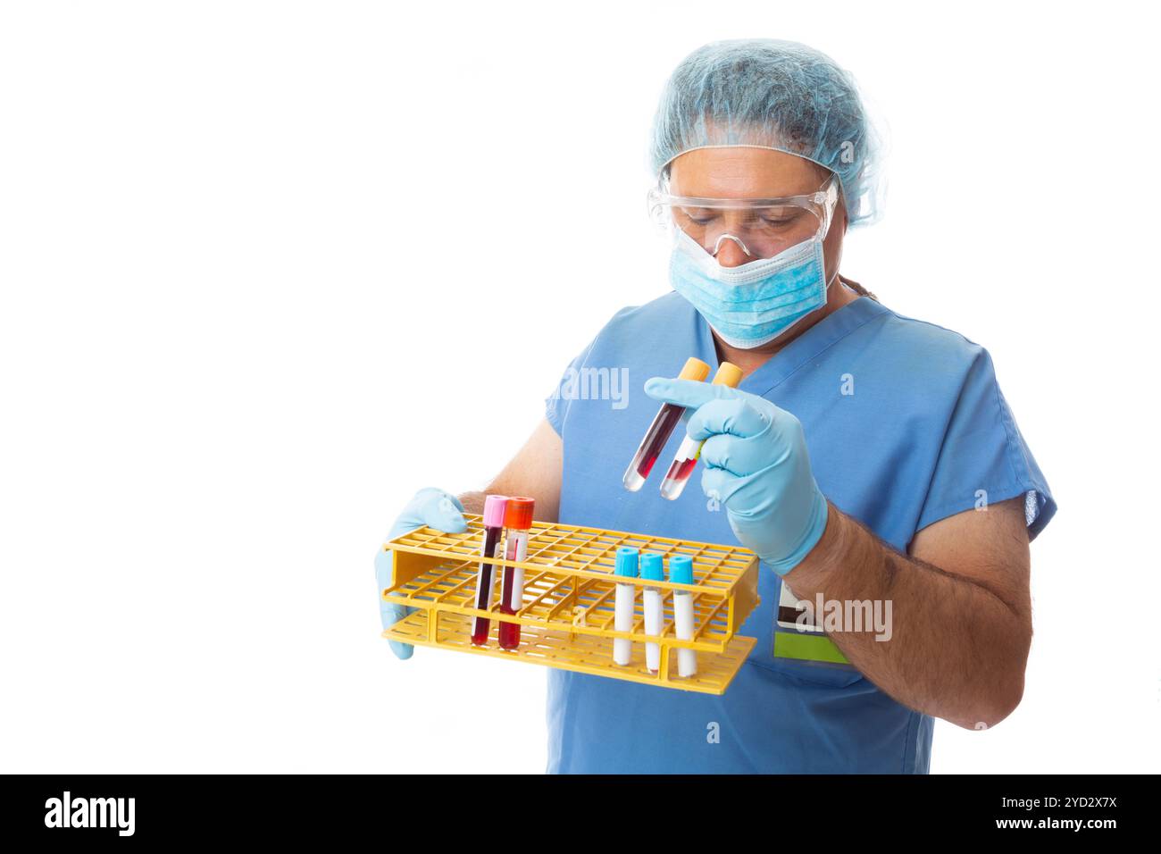 Laboratory test blood rack samples hi-res stock photography and images ...