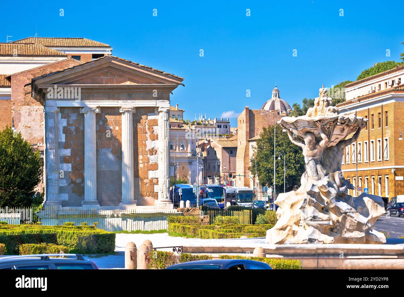 Parma Acient Rome Rome. Temple of Portuno and acient landmarks of eternal city of Rome ...